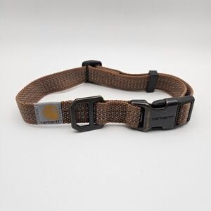 Carhartt Brown/Tan Nylon Webbing Wide Dog Collar Medium 15"-20" Fully Adjustable